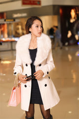 Winter Wool Blend Female Coat