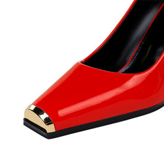 7cm Square High Heels