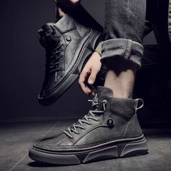 Warm Men Leather Boots