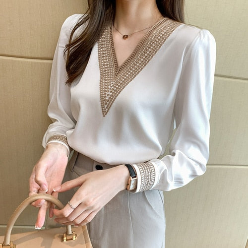 Embroidered Blouse Shirt