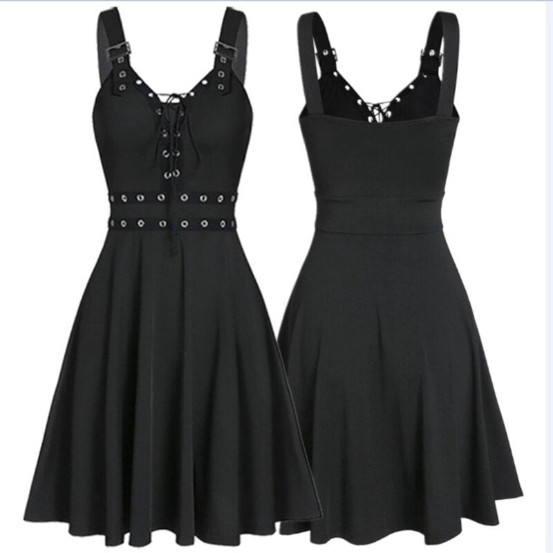 Gothic Strap Sling Dress
