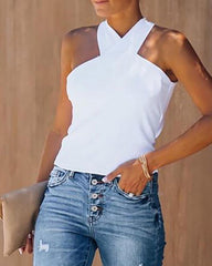 Sexy Tank Top Knotted Design
