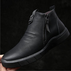 Men warm Leather Shoe