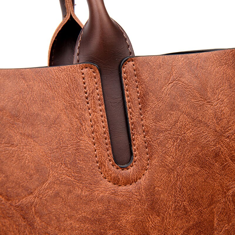 Vintage OIL SKIN Leather Bag