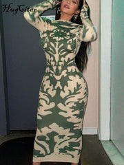 Backless Sexy Camouflage Dress