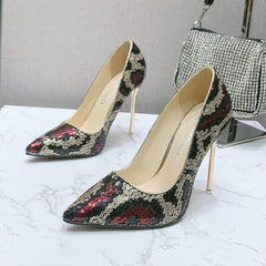 Gold-plated 11cm Heels Shoes