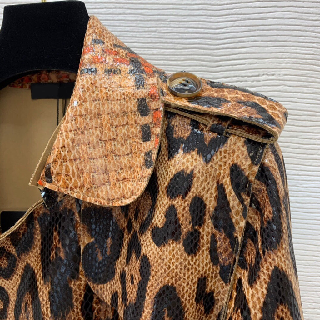Leopard Casual Autumn Coat