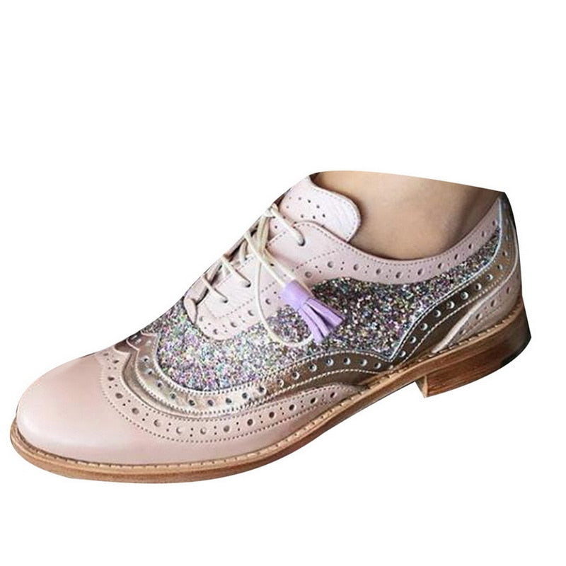 Ladies Vintage Casual Oxfords Shoes