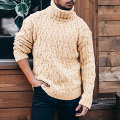 Solid Turtleneck Sweater