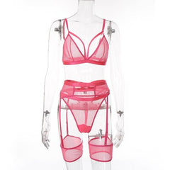 Transparent Bra Underwear Set