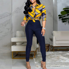 Letter Fashion Women Two Pieces Set