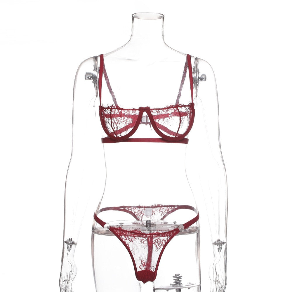 See Through Lingerie Set