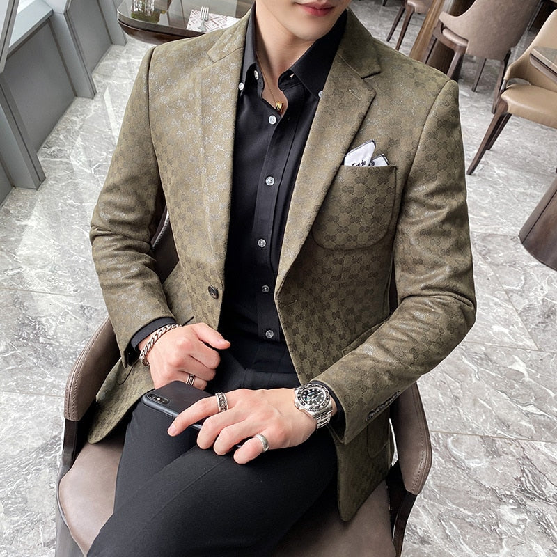 Men Blazers British Style