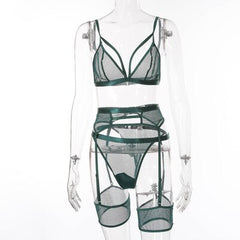 Transparent Bra Underwear Set