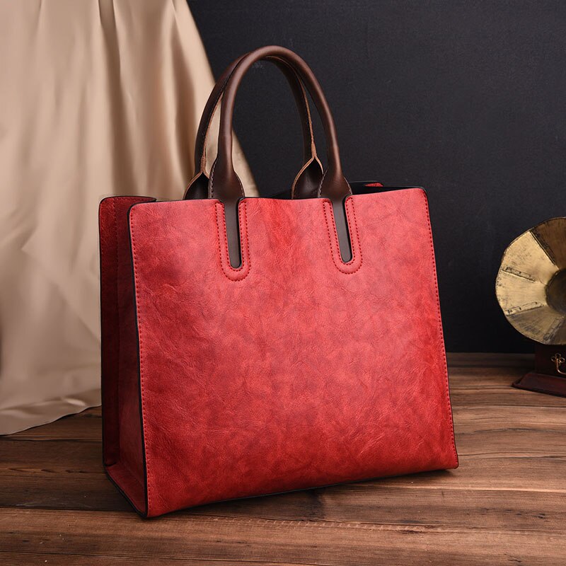 Vintage OIL SKIN Leather Bag