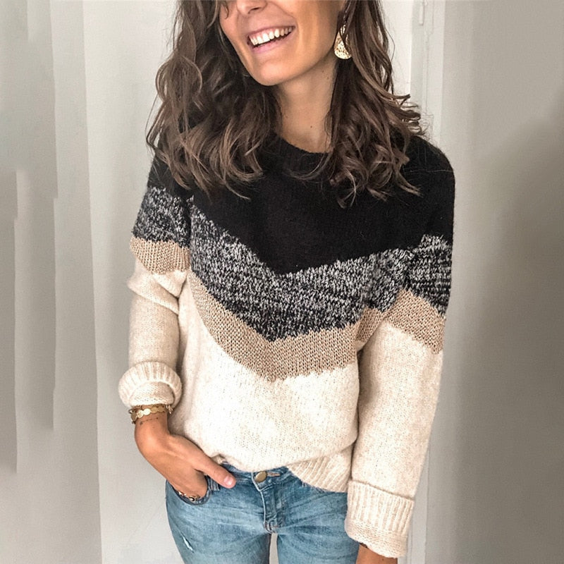 Autumn and winter knit sweater