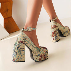Super Thick High Heels Shoes