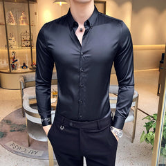 Casual Slim Fit Dress Shirt