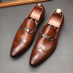 Oxford leather shoes