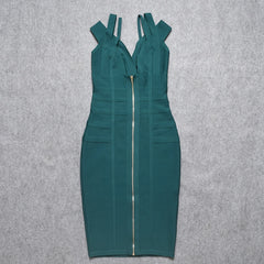 Hot Sexy V Neck Bandage Dress
