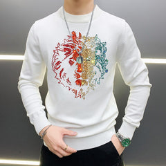Hot Lion Rhinestone sweater