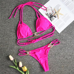 (XL) Shiny diamond bikini