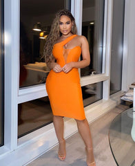 Trendy One Shoulder Dress