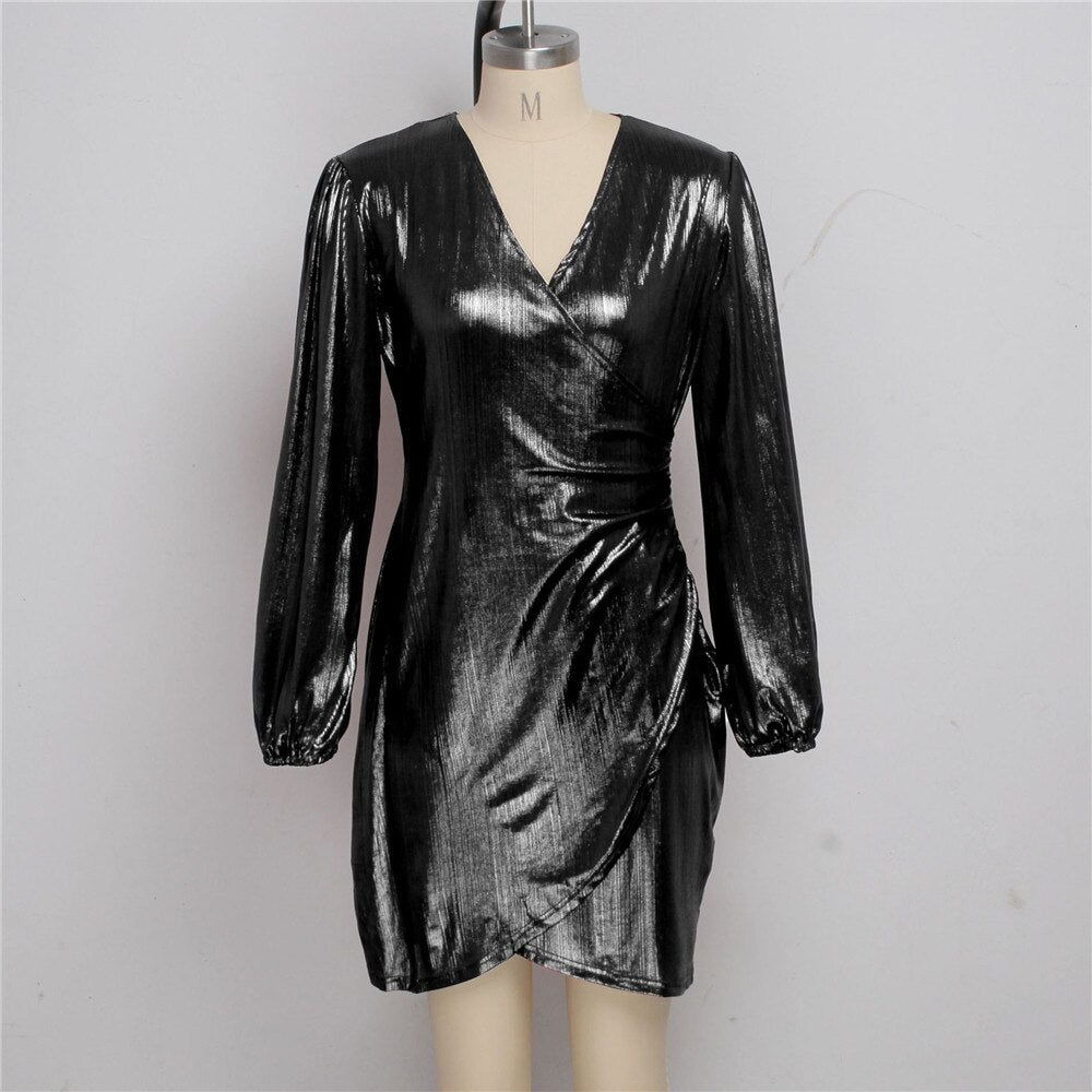 Glitter Metallic Dress