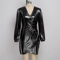 Glitter Metallic Dress