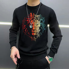 Hot Lion Rhinestone sweater