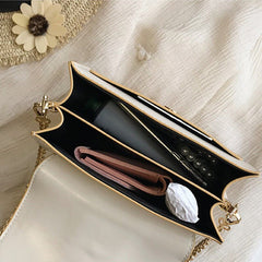 Circle Metal Handle Handbag