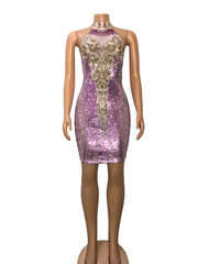 High Waist Diamond Dress