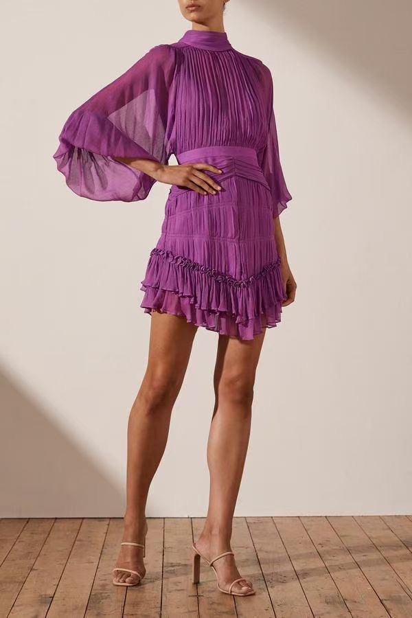Long sleeve Puff Dress