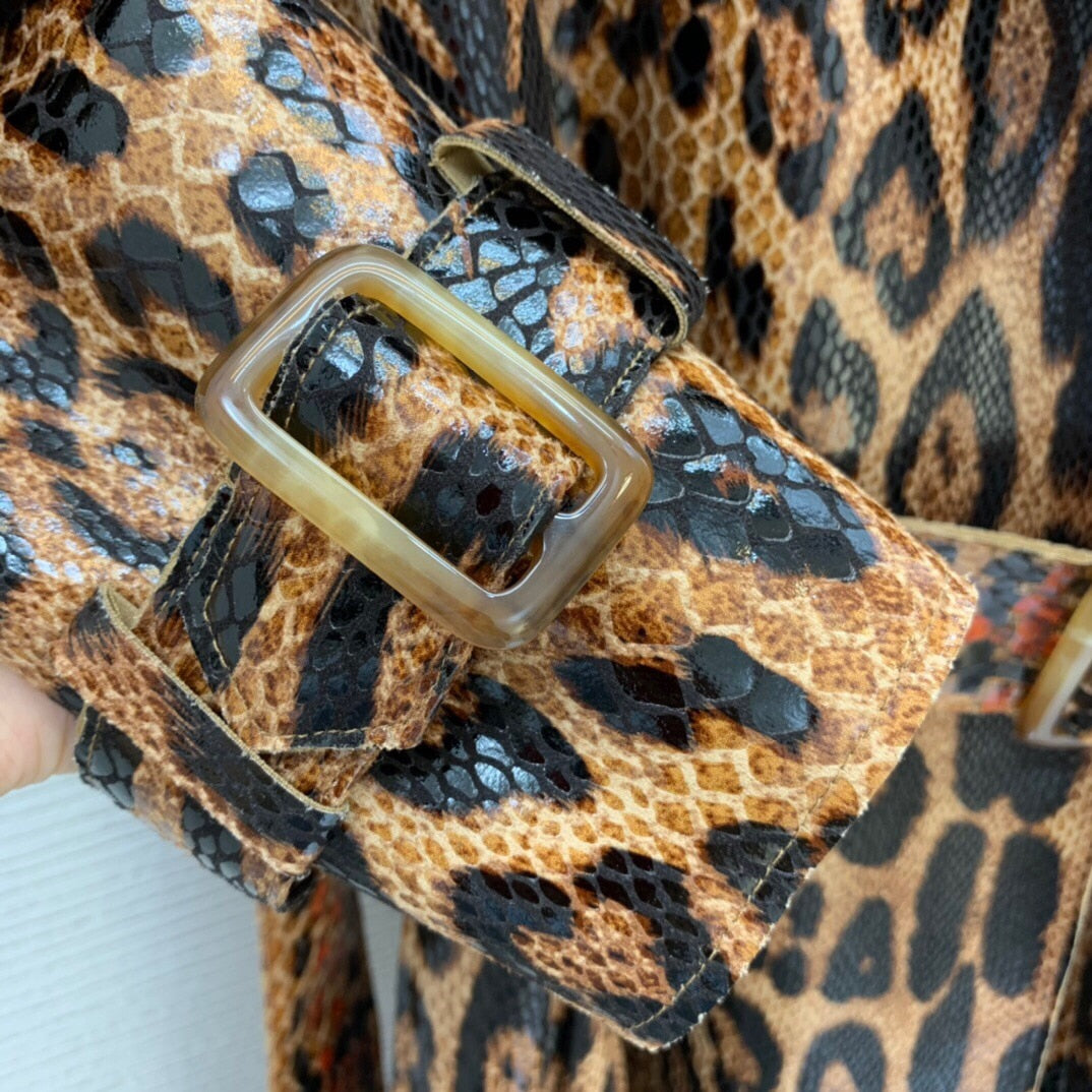 Leopard Casual Autumn Coat