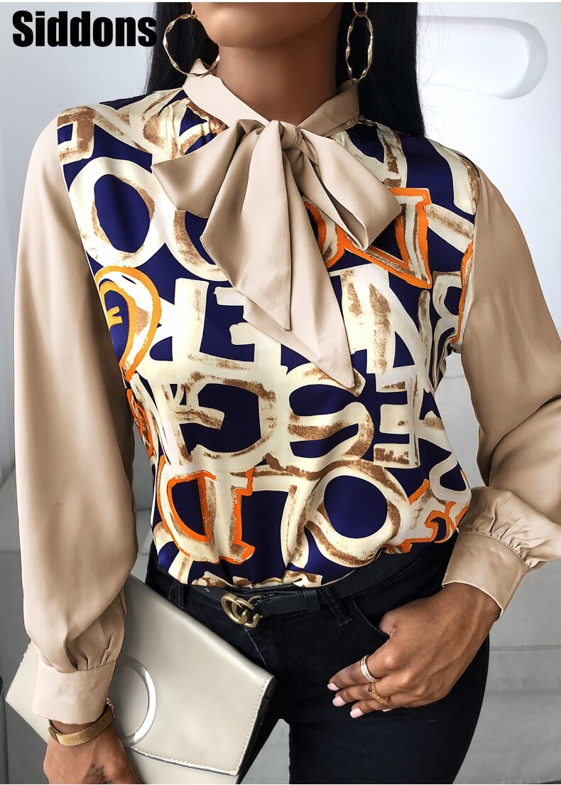 Scarf Neck Blouse