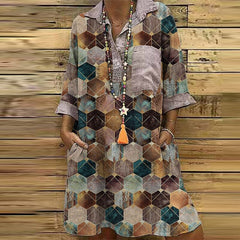 Collar Pocket Dress