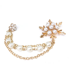 Premium Silk Ascot Tie Brooch Pin Set