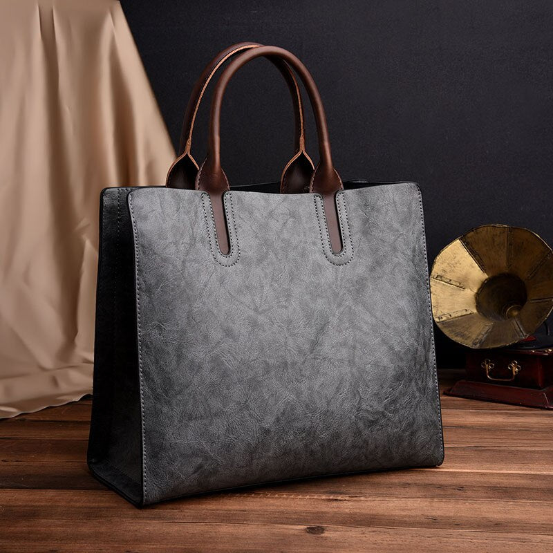 Vintage OIL SKIN Leather Bag