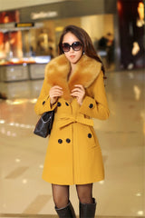Winter Wool Blend Female Coat