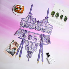 Sensual Lingerie Floral Embroidered