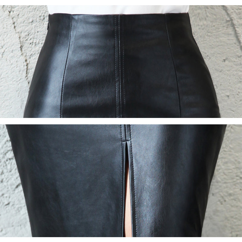 PU Leather Skirt