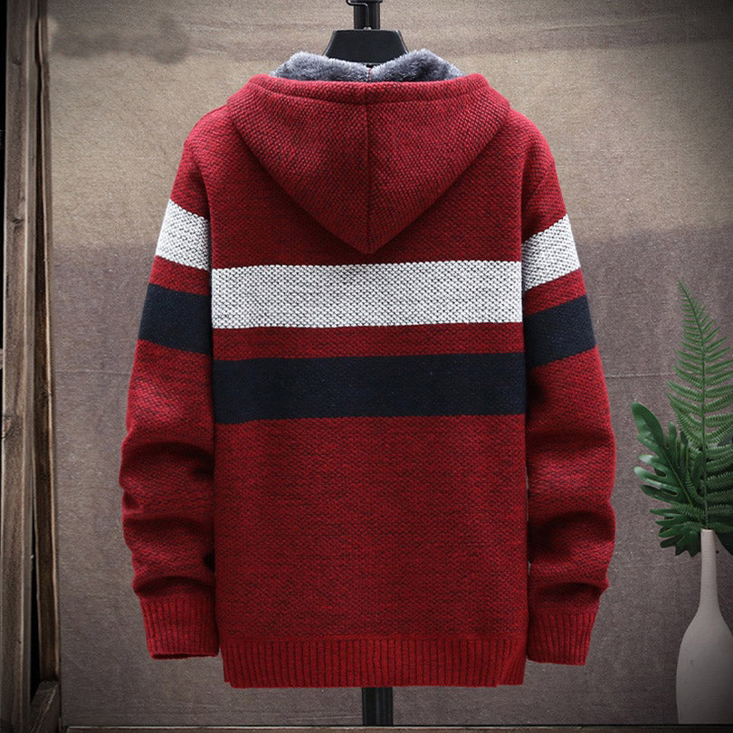Thick Knit Hooded Sweater