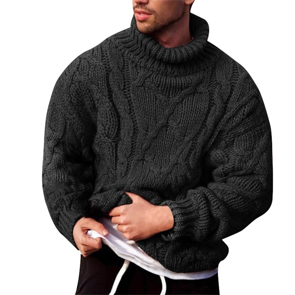 Solid Turtleneck Sweater