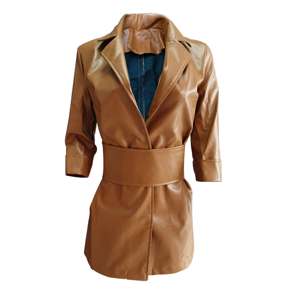 Pure Faux Leather Dress