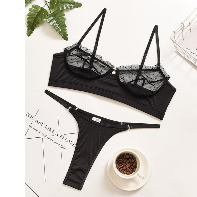 Ruffle Lace Lingerie Set
