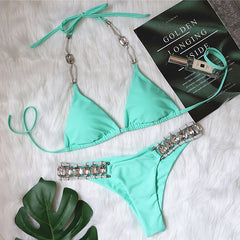 (XL) Shiny diamond bikini