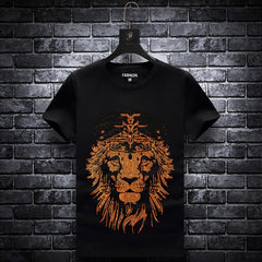 Lion head Men T-shirt