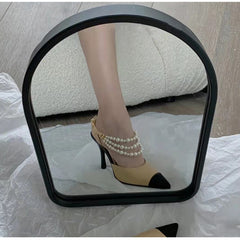 Luxury Pearls Chains Shoes