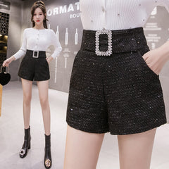 Fashion rhinestones short