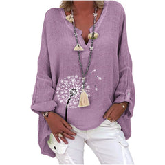 Boho Slub Blouse Shirt